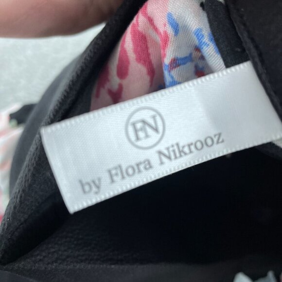 Flora Nikrooz Floral Pajama Set S Black/Pink Lightweight 2-Piece NWT 3180 - Picture 3 of 6